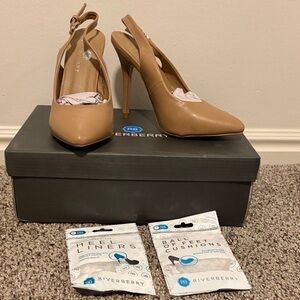 Women's Tan Slingback Heels